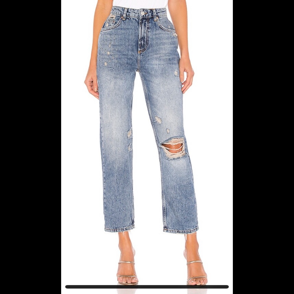 Free People 25 Dakota Straight Leg Jeans